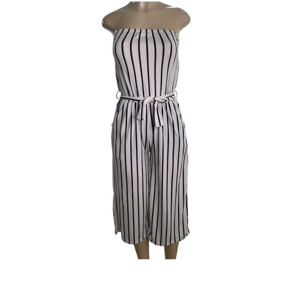 Capella Pants - Capella Striped Strapless Romper New